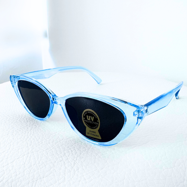 Gafas estilo Bad Bunny Color Celeste Mujer